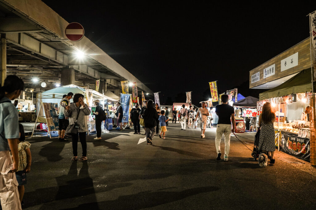 盆踊り風夏まつりの様子